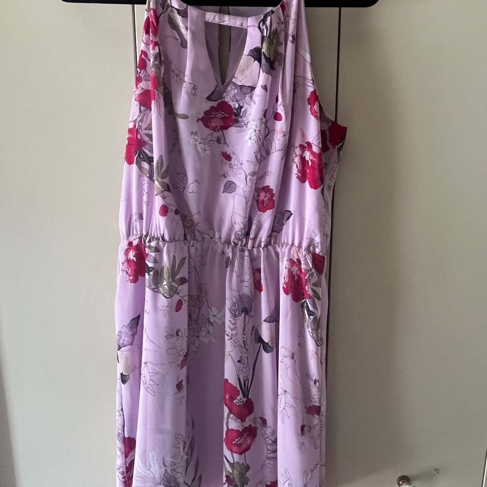 Maurices Floral Dress in Pink and Red